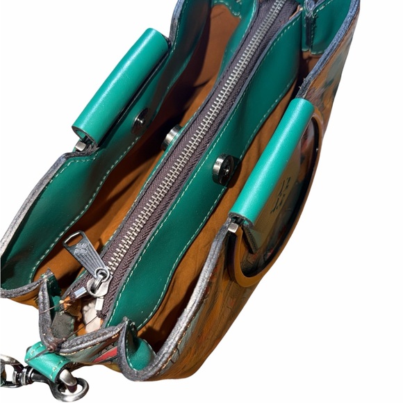 Patricia Nash Empoli Beautiful Girl Convertible Leather Crossbody Bag - Picture 8 of 9